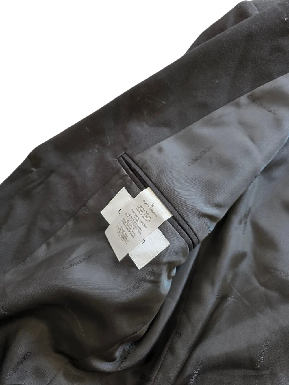 Calvin Klein Classic Black Two-Button Blazer Boys 16